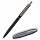 Ручка подарочная шариковая BRAUBERG «Larghetto», СИНЯЯ, корпус черный с хромированными деталями, линия письма 0.5 мм