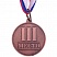 превью Медаль 3 место Бронза металлическая с лентой Триколор 1887488 (диаметр 3.5 см)