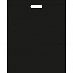 Пакет полиэтиленовый ПВД черный 44×57 см с вырубной ручкой (250 штук в упаковке)
