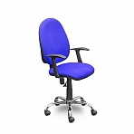 Кресло офисное Easy Chair 223 PC синее (ткань/хром)