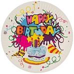 Набор бумажных тарелок Happy Birthday Волшебная страна 18 см, 6 шт, 007148