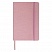 превью Блокнот в клетку с резинкой А5 (148×218 мм), 80 л., под кожу розовый BRAUBERG «Metropolis Special»