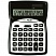 превью Калькулятор настольный Milan 152016BL 16-разрядный черный/белый