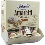 Печенье сдобное FALCONE «Amaretti» мягкое classico, 1 кг (100 шт. по 10 г), в коробке Office-box