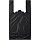 Пакет-майка Знак Качества ПНД усиленный черный 28 мкм (30+18×56 см, 100 штук в упаковке)