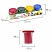 превью Пластилин-тесто для лепки BRAUBERG KIDS, 4 цвета, 200 г, яркие классические цвета, крышки-штампики
