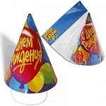 Праздничный колпак «С ДНЕМ РОЖДЕНИЯ» (шары), набор 8 штук, в упаковке с европодвесом Праздничный колпак «С ДНЕМ РОЖДЕНИЯ» (шары), набор 8 штук, в упаковке с европодвесом