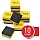 Стиратели магнитные для магнитно-маркерной доски, 57×107 мм, КОМПЛЕКТ 5 ШТ., STAFF «Basic», желтые
