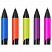 превью Ручка гелевая автоматическая Berlingo «Color Zone gel» черная, 0.5мм, грип