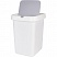 превью Ведро-контейнер для мусора (урна) Svip «Квадра», 25л, прямоугольное, пластик, белое