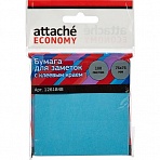 Стикеры Attache Economy 76×76 мм неоновый синий (1 блок, 100 листов)