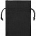 превью Мешочек подарочный US Basic Лен средний черный (13×18 см)