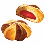 Печенье БЕЛОГОРЬЕ «Шапито», сдобное с клубничной начинкой, 2.3 кг, весовое, гофрокороб