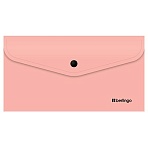 Папка-конверт на кнопке Berlingo «Instinct» С6, 200мкм, фламинго