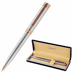 Ручка подарочная шариковая GALANT «ESQUISSE», корпус серебристый, детали розовое золото, узел 0.7 мм, синяя