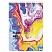 превью Блокнот А5 (146×206 мм), 80 л., гребень, картон, клетка, BRAUBERG, «Colorful art»