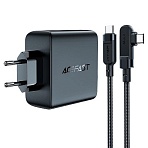Зарядное устройство Acefast (AF-A37-BK) PD100W GaN (3xUSB-C+USB-A) черный