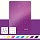 Бизнес-тетрадь Leitz WOW А5 80 листов фиолетовая в клетку на спирали (115х217 мм)