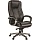 Кресло руководителя EChair CS-834E/AL-3 (кожа черная, хром)