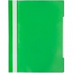 Скоросшиватель пластиковый Attache Элементари до 100 листов зеленый (толщина обложки 0.15/0.18 мм, 10 штук в упаковке)