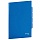 Папка-уголок с 3 отделениями, жесткая, BRAUBERG, синяя, 0,15 мм
