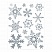 превью Украшение для окон и стекла ЗОЛОТАЯ СКАЗКА «Серебристые снежинки 1», 30×38 см, ПВХ