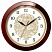 превью Часы настенные TROYKA 11131190, круг, бежевые с рисунком «Золотой дракон», коричневая рамка, 29×29×3.5 см
