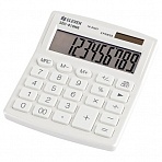Калькулятор настольный Eleven SDC-810NR-WH, 10 разрядов, двойное питание, 127×105×21мм, белый