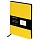 Блокнот А5 (148×218 мм), BRAUBERG «Metropolis Mix», под кожу, 80 л., желтый, 111038