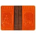 превью Обложка для паспорта Кожевенная мануфактура, нат. кожа, «Герб», коричневый