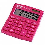Калькулятор настольный Eleven SDC-810NR-PK, 10 разрядов, двойное питание, 127×105×21мм, розовый