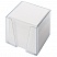 превью Блок для записей ОФИСМАГ в подставке прозрачной, куб 9×9х9 см, белый, белизна 95-98%