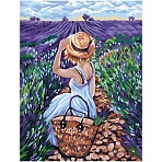 Картина по номерам на холсте ТРИ СОВЫ «Лавандовое лето», 30×40, с акриловыми красками и кистями