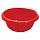 Таз 16 л, хозяйственный, круглый, с ручками, пластиковый, 18×45×49 см, цвет красный, IDEA