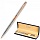 Ручка подарочная шариковая GALANT «NUANCE SILVER», корпус серебристый, детали розовое золото, узел 0.7 мм, синяя
