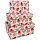Набор прямоугольных коробок 3в1, MESHU «Strawberry», (19×12×7.5-15×10×5см)