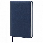Ежедневник BRAUBERG недатированный, А5, 138×213 мм, «Favorite», под классическую кожу, 160 л., темно-синий