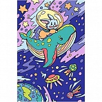 Картина по номерам для малышей ВОЛШЕБНЫЕ ИСТОРИИ Зайчик и кит набор Ркн-091