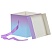 превью Коробка складная подарочная MESHU «Duotone. Blue-Lilac gradient», (15×15×15см), с лентой