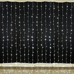 Гирлянда светодиодная ЗАНАВЕС НА ОКНО, 3×3 м, 400 ламп, холодный белый, ЗОЛОТАЯ СКАЗКА
