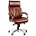 Кресло руководителя Helmi HL-ES04 «Strength» повыш. прочности, кожа бордовая, мультибл, хром, до 250кг