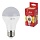Лампа светодиодная ЭРА, 7 (60) Вт, цоколь E27, шар, теплый белый свет, 30000 ч., LED smdP45-7w-827-E27