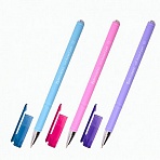 Ручка шариковая масляная BRAUBERG «FRUITY Pastel», СИНЯЯ, soft-touch, узел 0.7 мм, линия письма 0.35 мм, 142958