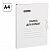 превью Папка для бумаг с завязками OfficeSpace, картон немелованный, 380г/м2, белый, до 400л. 