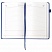 превью Ежедневник недатированный А5 (138×213 мм) BRAUBERG «Finest», 136 л., кожзам, резинка, синий