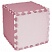превью Коврик-пазл напольный 0.9×0.9 м, мягкий, розовый, 9 элементов 30×30 см, толщина 1 см, ЮНЛАНДИЯ