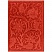 превью Обложка для паспорта Кожевенная мануфактура, нат. кожа, «Цветы», красный