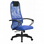 Кресло для руководителя Метта SU-B-8 синее (пластик/сетка/ткань)