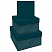 превью Набор квадратных коробок 3в1, MESHU «Emerald style. Base. », (19.5×19.5×11-15.5×15.5×9см)