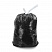 превью Мешки для мусора 120 л, завязки, черные в рулоне 10 шт., ПНД, 13 мкм, 67×80 см (±5%), эконом, ЛЮБАША